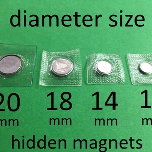 Hidden Sew In Magnetic Snaps with PVC in 10, 14, 18, 20 mm 2, 5, 15, 40, 100, 240, or 600 sets sets image 5