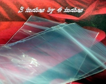 Clear Recloseable Poly Bags (available in 3x4, 3x5, 3x6, 4x6, 5x7 sizes) - 240 or 600 pieces