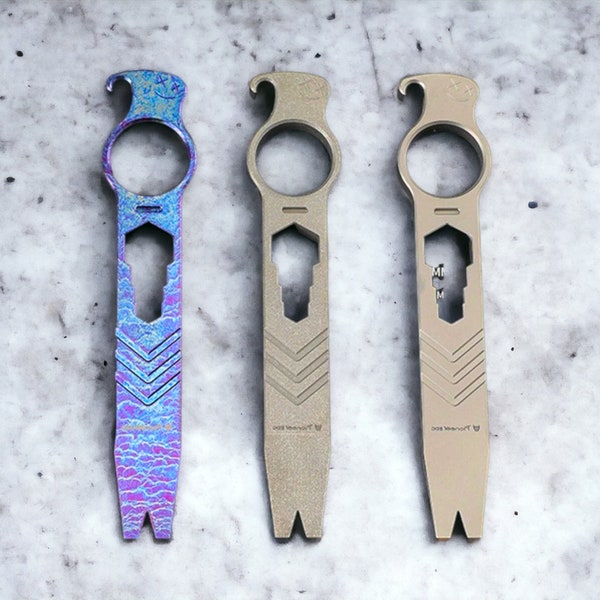 Mini Titanium Alloy Multi-Function Tool, EDC Tool, Tactical Pocket Tool, Mini Crowbar