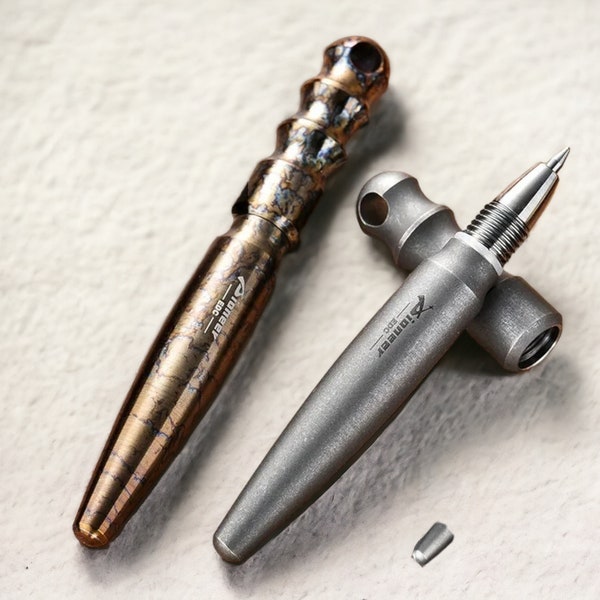 EDC Titanium Tactical Pen, Mini Window Breaker, EDC Tool, Mini Tactical Pen, Pocket Tool, Compact Survival Gear, Gift for Hikers