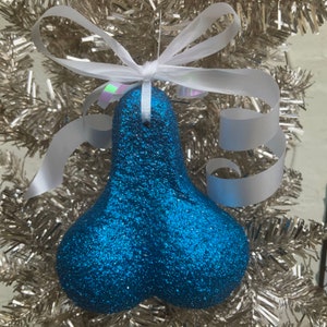 Large blue christmas hot sale ornaments