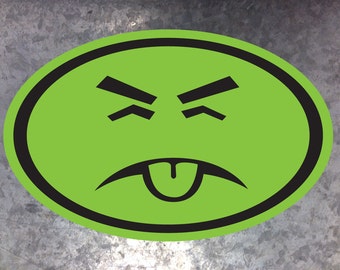 Mr. Yuk Euro style bumper sticker