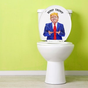 Dump Trump toilet decal