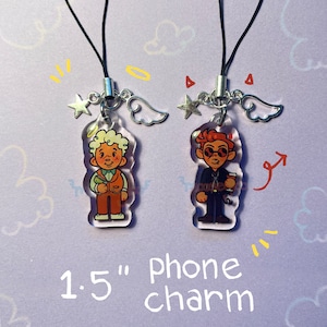 Good Omens phone charm