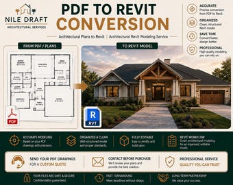 PDF-zu-Revit-Konvertierung | Architekturmodellierung mit Revit | PDF-Pläne in Revit konvertieren | Revit-Zeichenservice