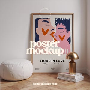 Kunstwerk Mockup, Poster Mockup PSD, Bilderrahmen Mockup, Fotorahmen Mockup, Wallart Mockup, Künstlerisches Mockup, The Poster Club, DIN A2