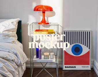 Bedroom Poster Mockup, Artwork Frame Mockup, Mockup for Poster, Picture Frame Mockup, Apartment Mockup, Room Mockup