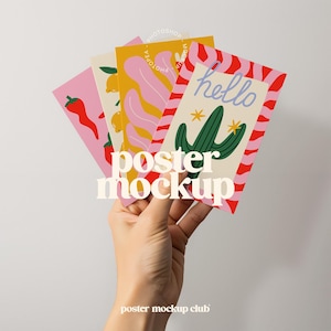 Mockup Poster, Postkarten-Mockup, Bilderrahmen Mockup, Vier-Poster-Mockup, Multi-Poster-Mockup, A4-Papier-Mockup, The Poster Club, ISO DIN