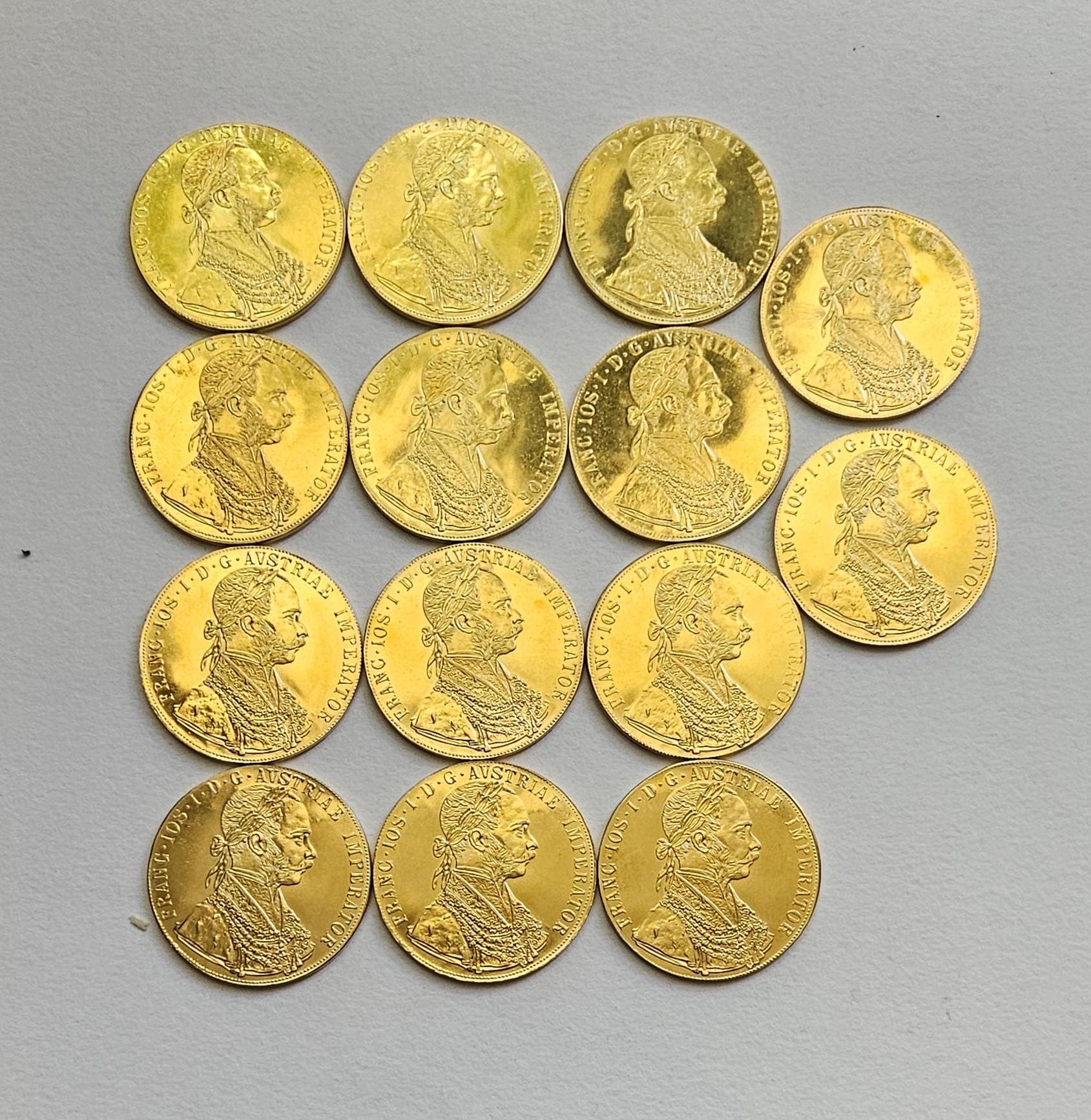 Austrian Empire 1874-1914 Full Set 14 Pieces 4 Ducts Francis Joseph I,  Austria Coins Collectibles for Collectors Gold Plated Coins - Etsy