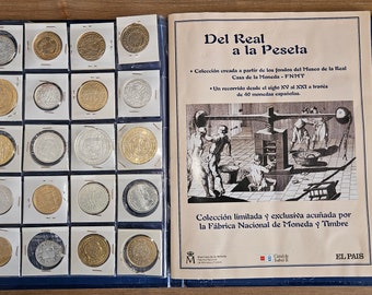 Spanish Coins 40 Lot - Collectible - World Coins - For Gift - Collector Coin Collecting - Gift For Him - Collectibles - Gifted Coins - Gifts