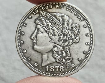 Us Coin One Dollar 1878 Head / Restrike for Collectors