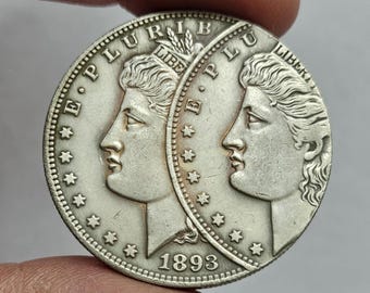 1893 S Dollar Morgan USA Coin With Die Error Very Rare / Restrike