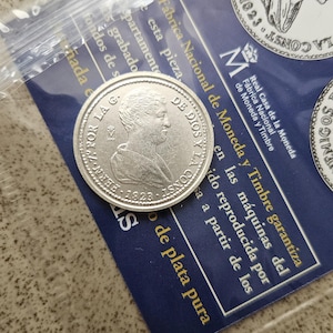 For Collectors Spanish Coin Collection 4 Reales 1823 Valencia Fernando VII With Its Information Sheet Spanish Coin Spanish Coin