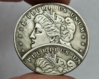 Very Rare US Dollar Morgan Coin with Mint Error / Restrike
