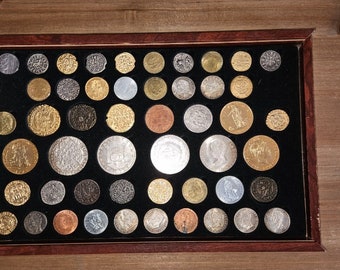 スペインのコイン50枚：スペイン・ペセタ通貨コレクション（1940-2001