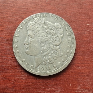 Morgan Dollar 1921(S) Error minting a coin / Silver Plated / Us Coin / Gift
