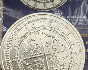 For Collectors Spanish Collectible Coin 50 Reales 1618 Philip III Segovia With Information Sheet