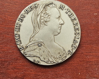 1758年 オーストリア - ハプスブルク・ターラー銀貨 - マリア