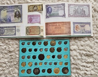 スペイン・ペセタ貨幣コレクション：1946-1996年 外国通貨セット