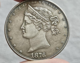 Us Coin One Dollar 1876 Head / Restrike for Collectors