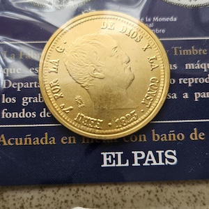 For Collectors Spanish Coin Collection 320 Reales Ferdinand VII 1823 Madrid With Its Information Sheet Spanish Coin