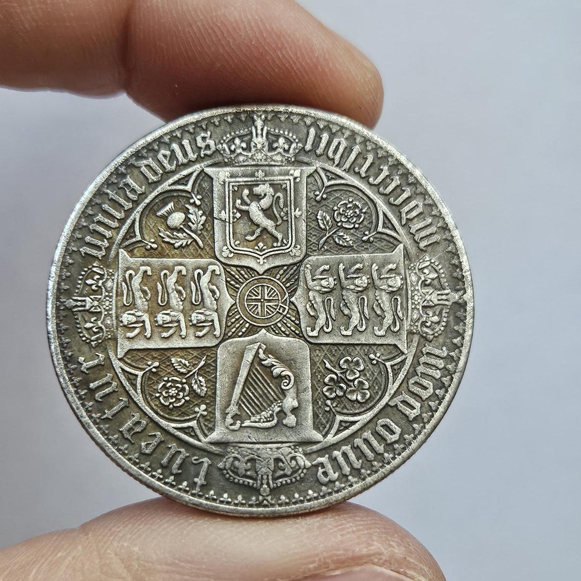 Crown British Coin Queen Victoria Gothic Uk Coins Rare / Restrike - Etsy