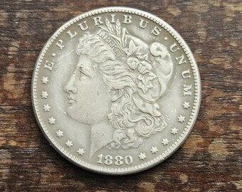 Morgan Dollar 1880 (O) Us Coin Museum Quality Gift for Him / Restrike
