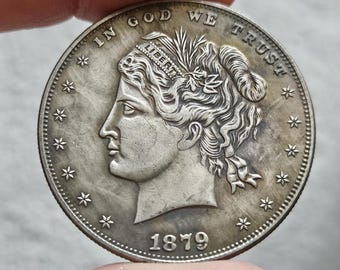 Us Coin Rare One Dollar 1879 Head / Restrike for Collectors