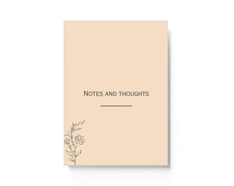 Notities en gedachten dagboek met harde kaft