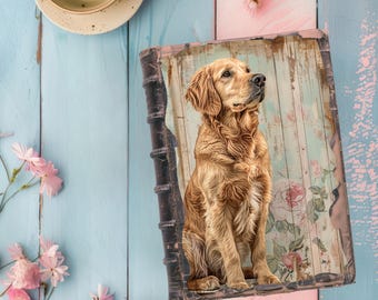 Junk Journal Printables Dog, Labrador Vintage Scrapbook, Rustic Journal, Dogs Papercraft, Collage Sheet, Puppy Ephemera, Printable Pages