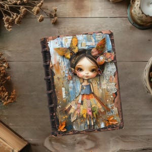 Whimsical Fairy Junk Journal, Fantasy Scrapbook Pages, Printable Paper Craft, Patchwork Rustic Journal, Quirky Ephemera, Collage Sheet