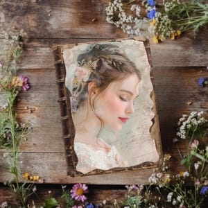Diário de casamento caprichoso, páginas de scrapbook de casamento coradas, artesanato em papel para impressão, diário rústico, itens efêmeros de casamento, azul-petróleo e dourado VOL1
