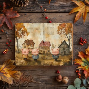 Diario di cianfrusaglie Fairytale Dreams, carta per album di ritagli di favole, foglio di collage mitologico, effimeri racconti popolari, decoupage di narrativa fantasy, pagina di libro di fiabe