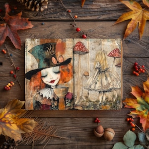 Fairytale Dreams Junk Journal, plakboek fabel, mythisch collageblad, kortstondige volksverhalen, decoupage fantasiefictie, verhalenboekpagina