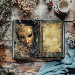 Diario basura de la jungla digital, álbum de recortes de exploradores, manualidad de papel con tesoros secretos, diario rústico, efímeras antiguas, imprimibles de aventuras en el bosque