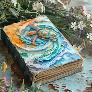 Ongewenste dagboekpagina's Zee, grillige zeedieren, walvis digitaal papier, plakboekpagina's dolfijn, zeepaardje papier, zeeschildpaddendagboek, zeeschildpaddendagboek