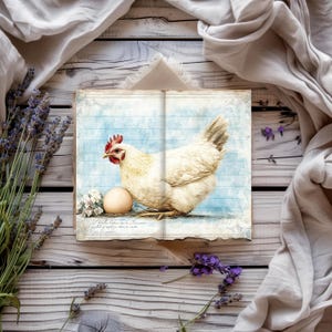 Bauernhofleben Junk Journal, Schaf Junk Journal Printable, Ente Vintage Scrapbook Seiten, Schwein Papercraft, Rustic Journal Pferde, Hühner Ephemera