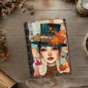 Whimsical Girls Junk Journal Pages, Scrapbook Pages, Printable Paper Craft, Patchwork Rustic Journal, Quirky Ephemera, Collage Sheet