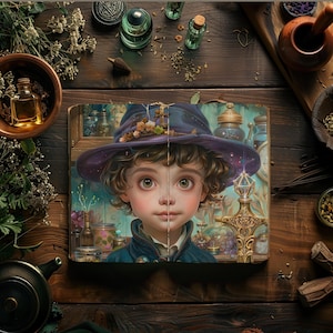 Kits de diário de lixo de boticário, papéis digitais botânicos, álbum de recortes mágico, papelaria imprimível de ervas, itens efêmeros de mago, colagem de boutique