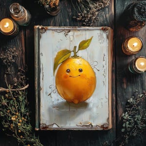 Papiers fantaisistes pour carnet de bord, Pages de scrapbooking fruits originaux, créations de papier banane, journal rustique citron, éphémères pommes, feuille de collage orange