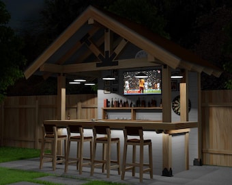 Backyard Design Bar – DIY Patio Furniture Plans for the Ultimate Outdoor Space!