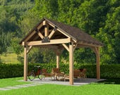 DIY Pavilion Plans 14' x 14' – Step-by-Step Guide with Blueprints, Material List & Visuals | Backyard Gazebo Shelter