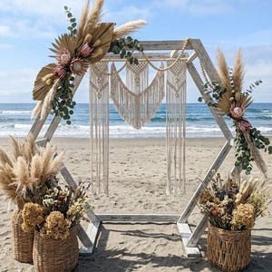 DIY Hexagon Wedding Arch Plans | 7ft Rustic Wooden Arbor PDF Guide