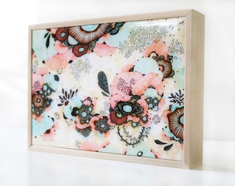 Amble - Resin-Coated Print on Wood Panel