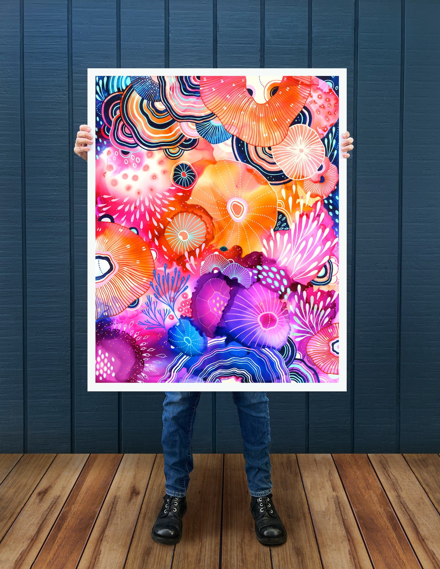 Art Print - Colorful Abstract Wall Art - Reify by Yellena