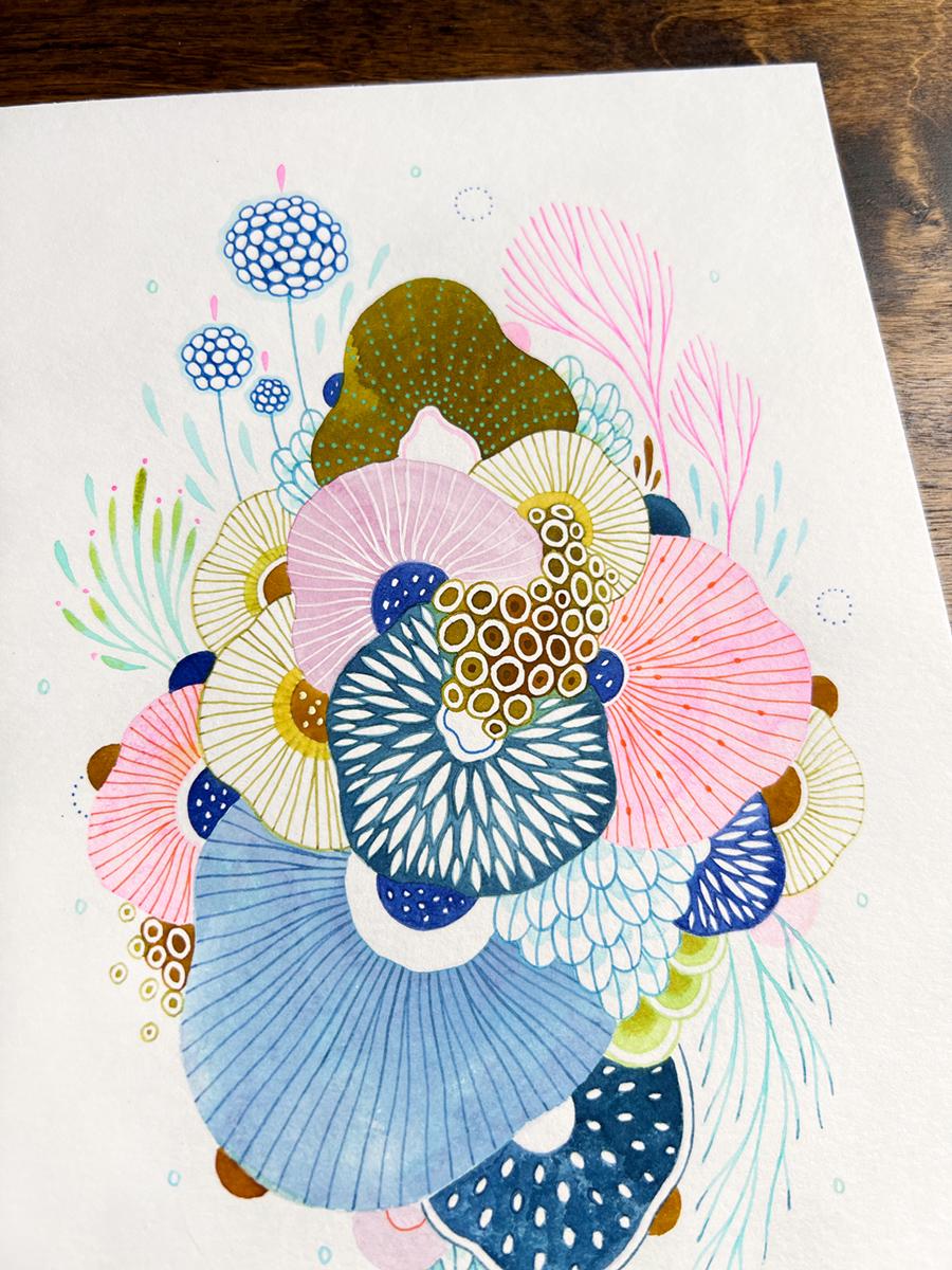 オリジナル水彩画（紙） - Levity 03 - Etsy 日本