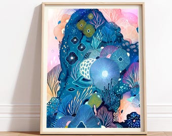 Colorful Art Print, Large Print - Rest by Yellena James