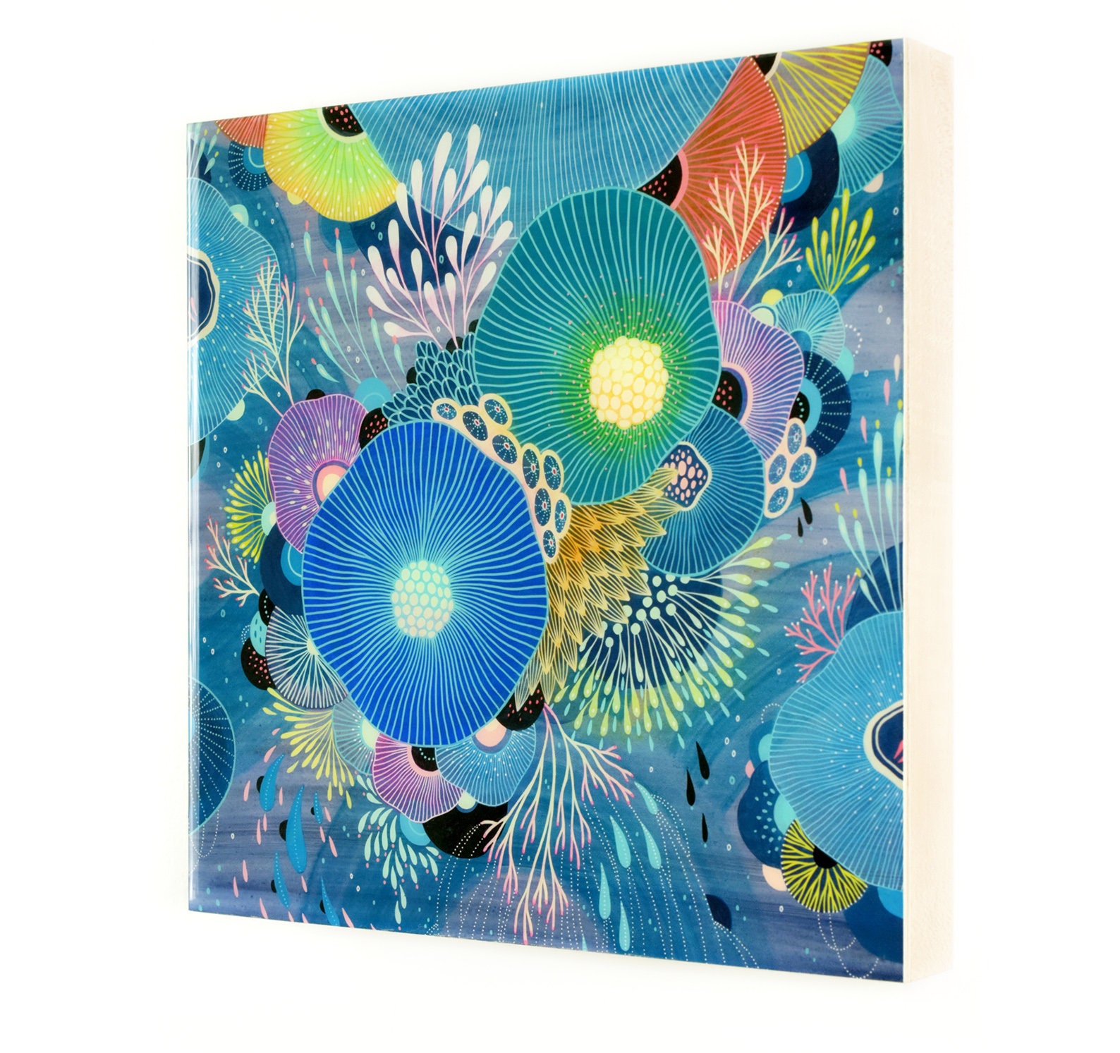 Resin Coated Art Print Sashay Coral Reef Ocean Print Sea - Etsy
