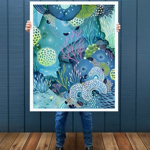 Kunstdruck - Bucht - Abstraktes Bild von Yellena James