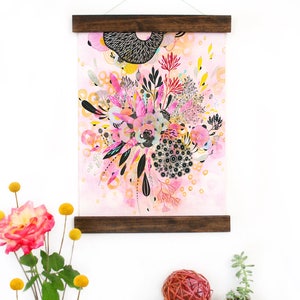 Muurkunst - hangende canvaskunstprint - geïnspireerd op vintage botanische kaarten en vintage wetenschapsposters, fine art print, kunstposter - verstrooid